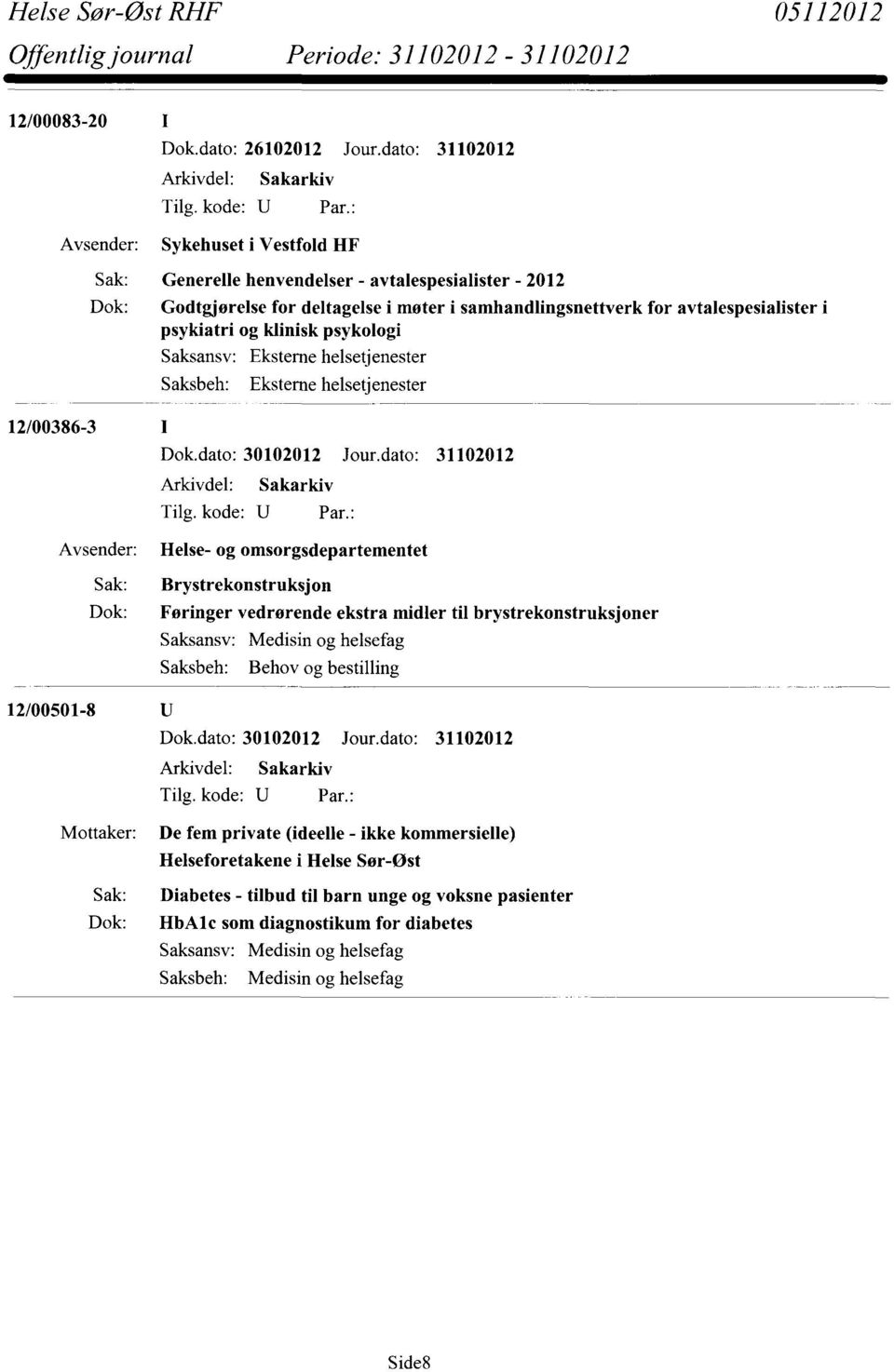 avtalespesialister i psykiatri og klinisk psykologi 12/00386-3 Helse- og omsorgsdepartementet Sak: Brystrekonstruksjon Dok: Føringer vedrørende ekstra midler til