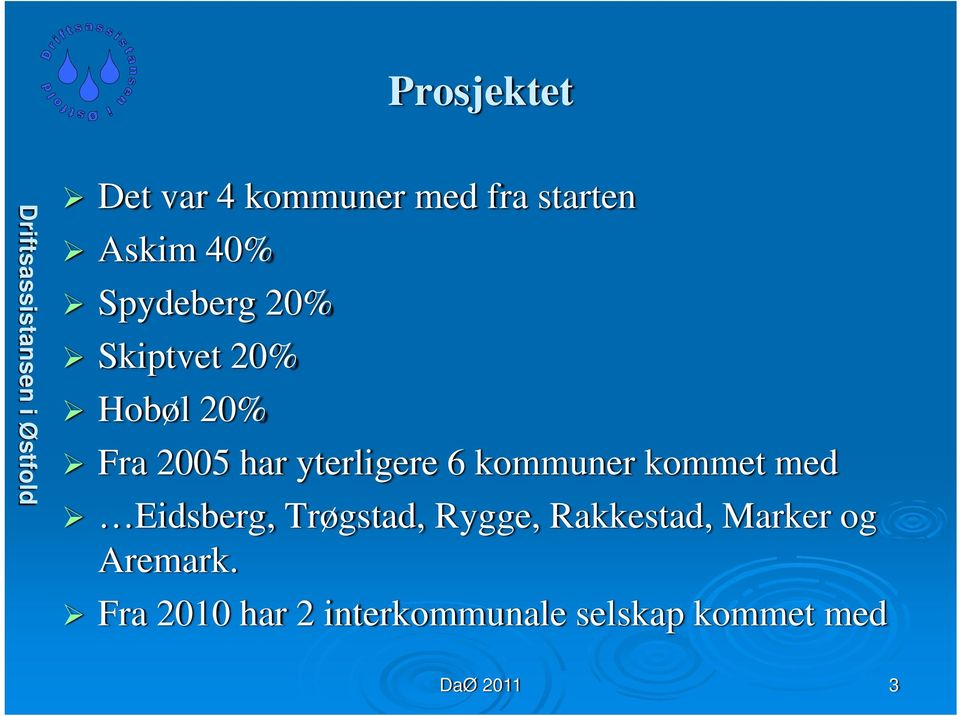 yterligere 6 kommuner kommet med Eidsberg, Trøgstad, Rygge, Rakkestad,