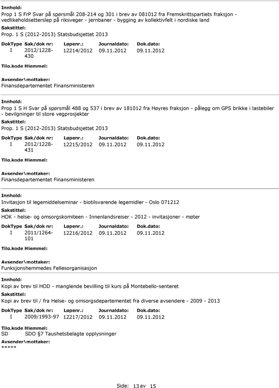 nvitasjon til legemiddelseminar - biotilsvarende legemidler - Oslo 071212 HOK - helse- og omsorgskomiteen - nnenlandsreiser - 2012 - invitasjoner - møter 2011/1264-101 12216/2012 Funksjonshemmedes