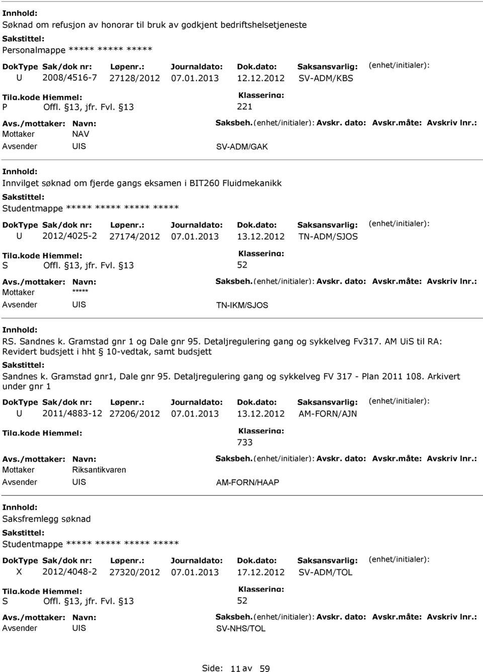 andnes k. Gramstad gnr 1 og Dale gnr 95. Detaljregulering gang og sykkelveg Fv317. AM i til RA: Revidert budsjett i hht 10-vedtak, samt budsjett andnes k. Gramstad gnr1, Dale gnr 95.