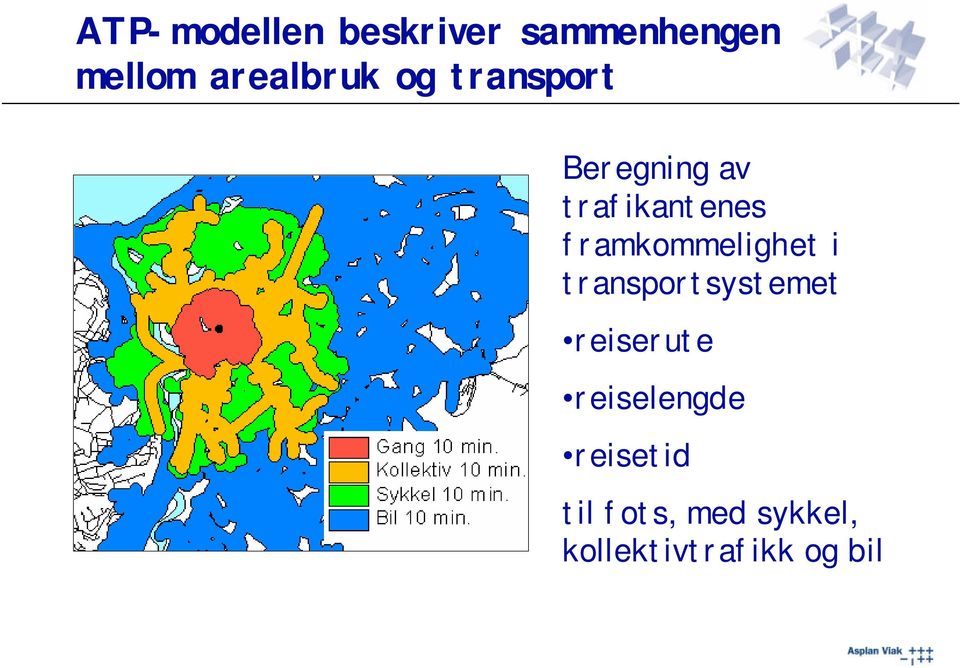 framkommelighet i transportsystemet reiserute