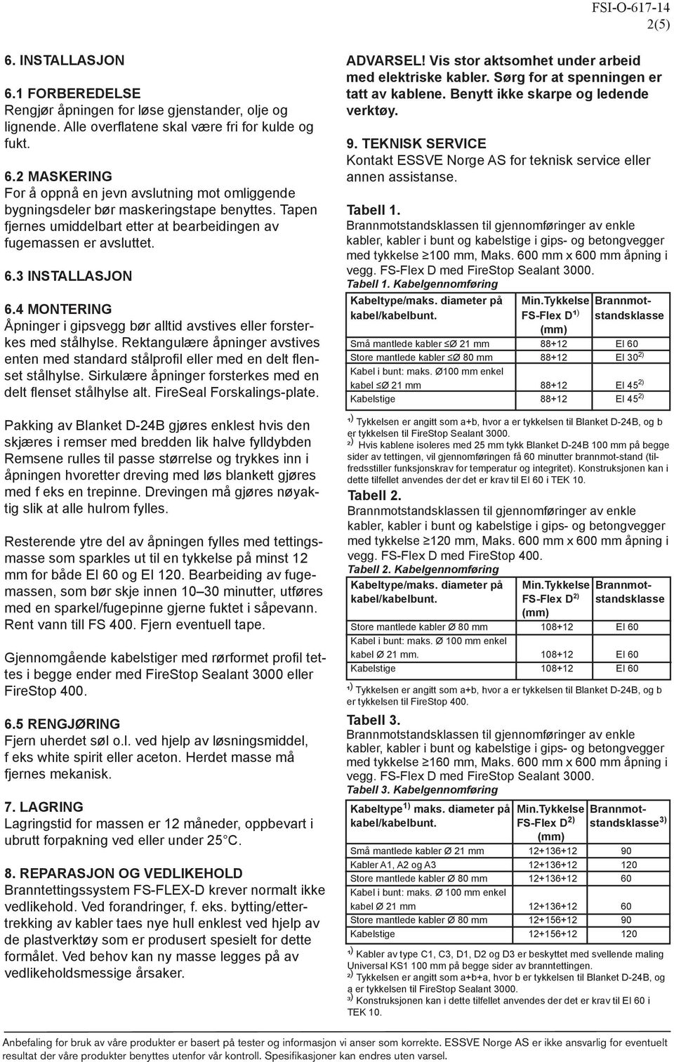 Rektangulære åpninger avstives enten med standard stålprofil eller med en delt flenset stålhylse. Sirkulære åpninger forsterkes med en delt flenset stålhylse alt. FireSeal Forskalings-plate.