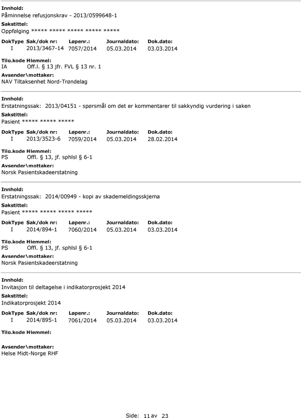 7059/2014 Norsk Pasientskadeerstatning 28.02.