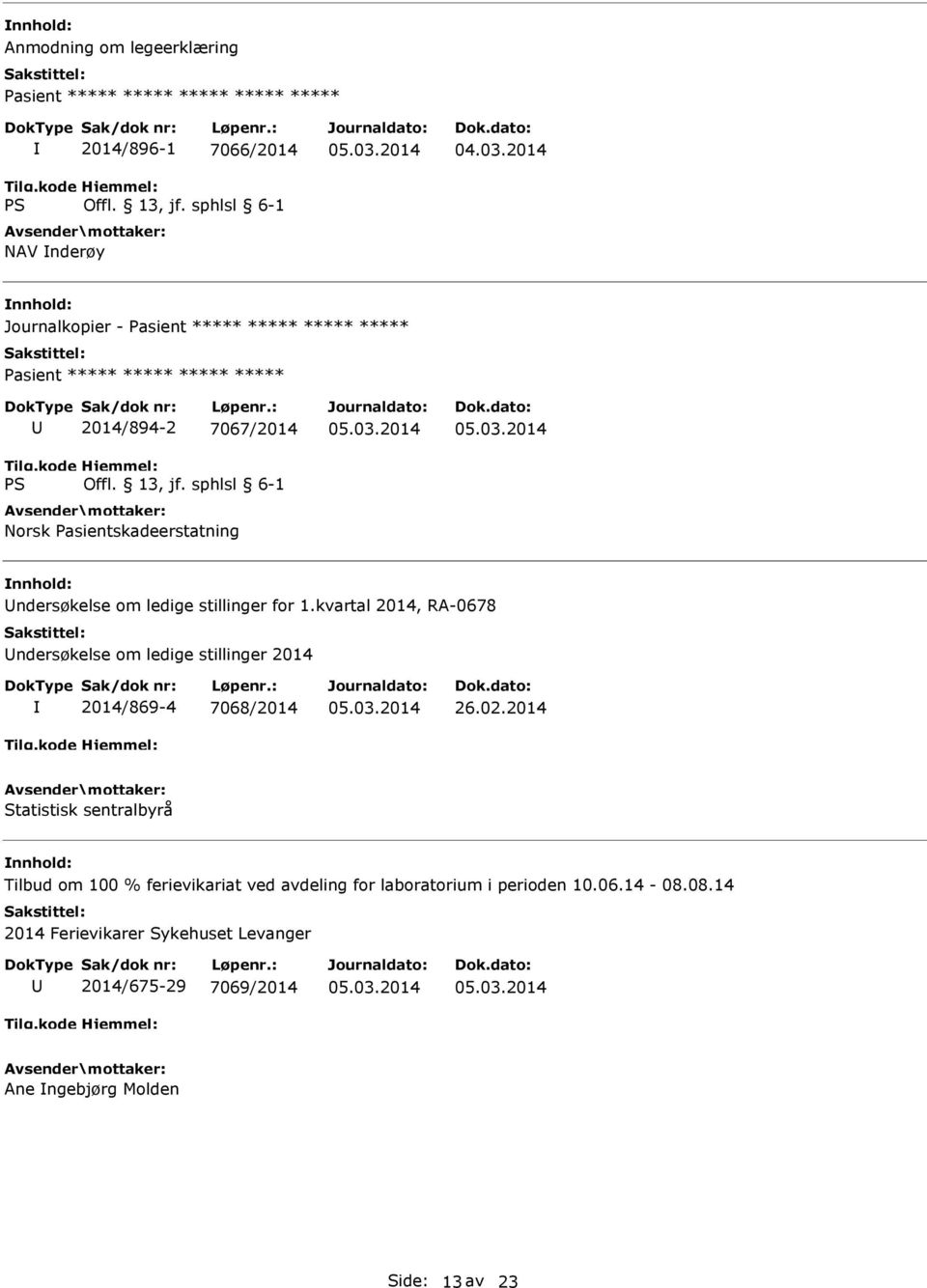 kvartal 2014, RA-0678 ndersøkelse om ledige stillinger 2014 2014/869-4 7068/2014 26.02.