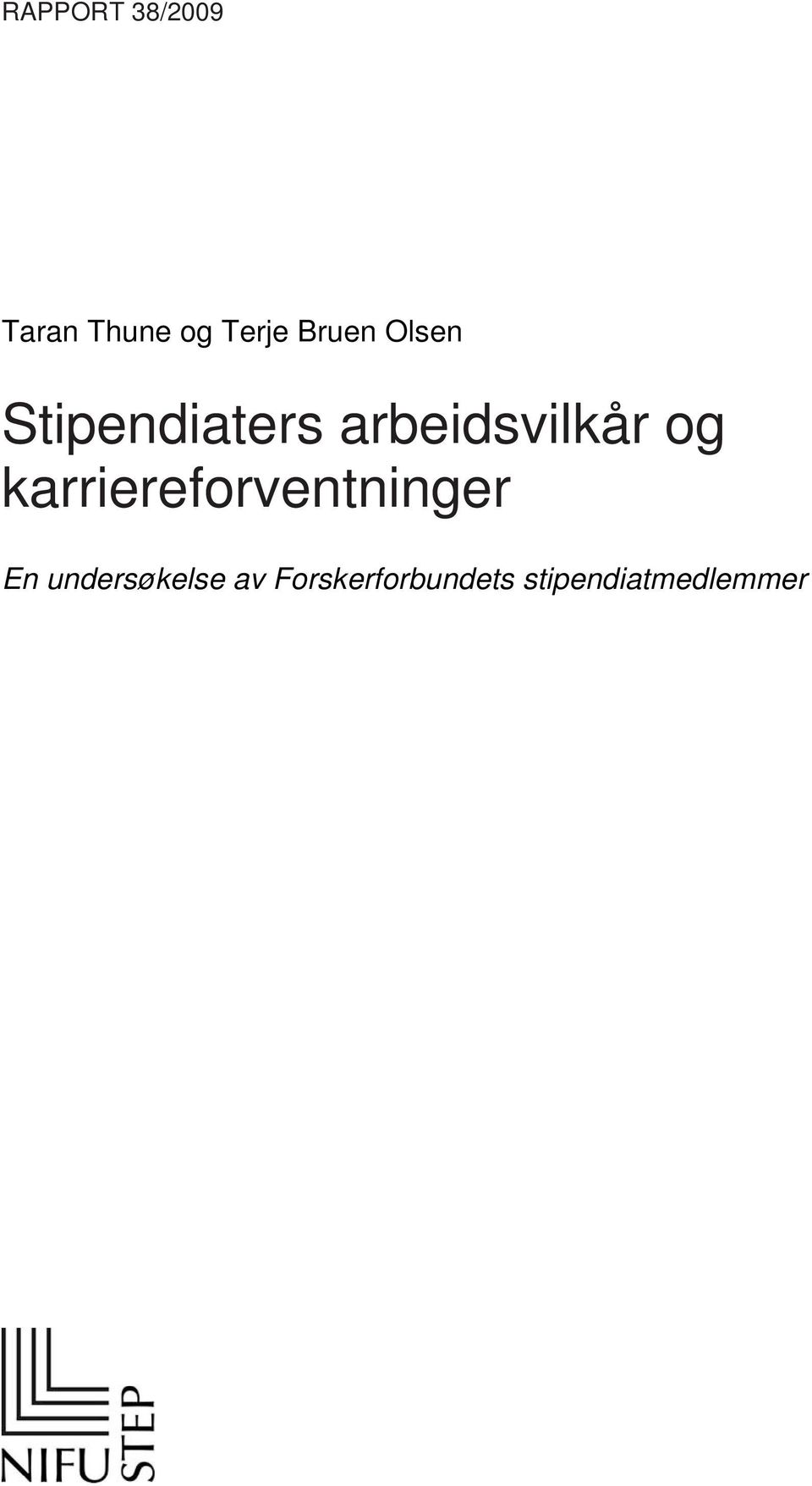 og karriereforventninger En