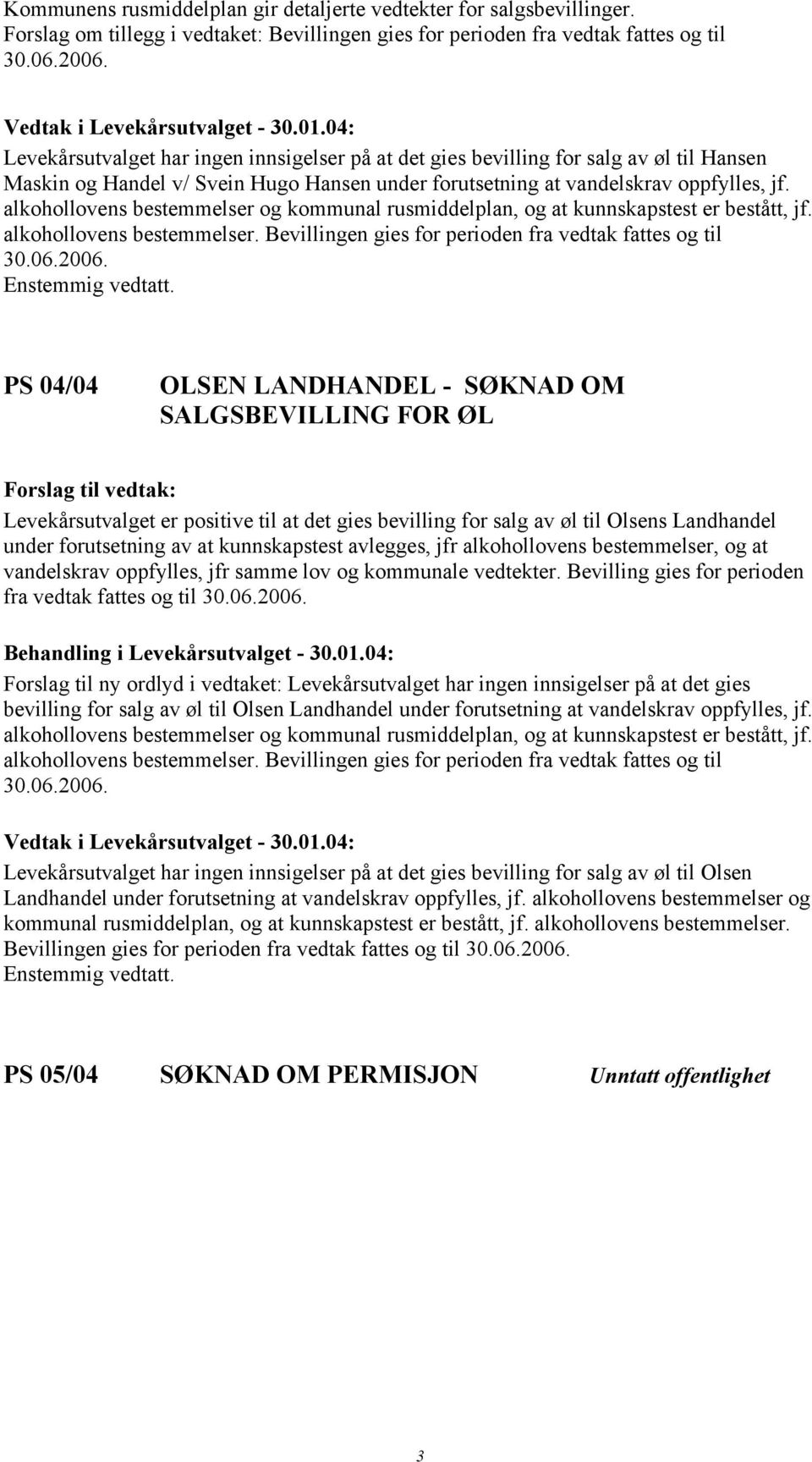 Svein Hugo Hansen under forutsetning at vandelskrav oppfylles, jf. alkohollovens bestemmelser 