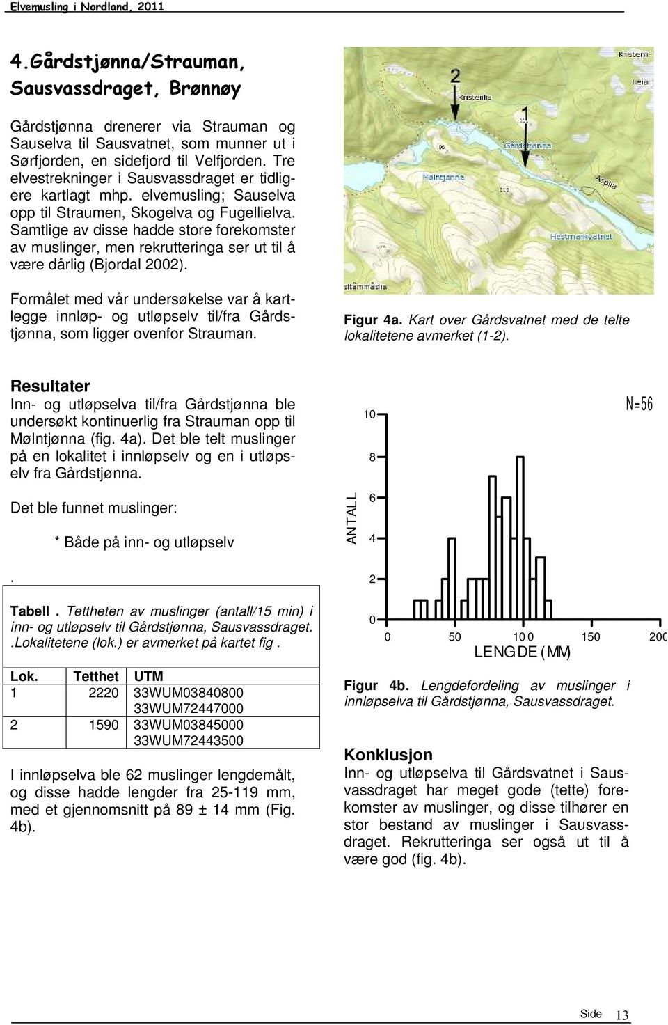 Samtlige av disse hadde store forekomster av muslinger, men rekrutteringa ser ut til å være dårlig (Bjordal 2002).