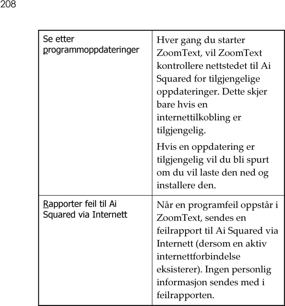 Hvis en oppdatering er tilgjengelig vil du bli spurt om du vil laste den ned og installere den.