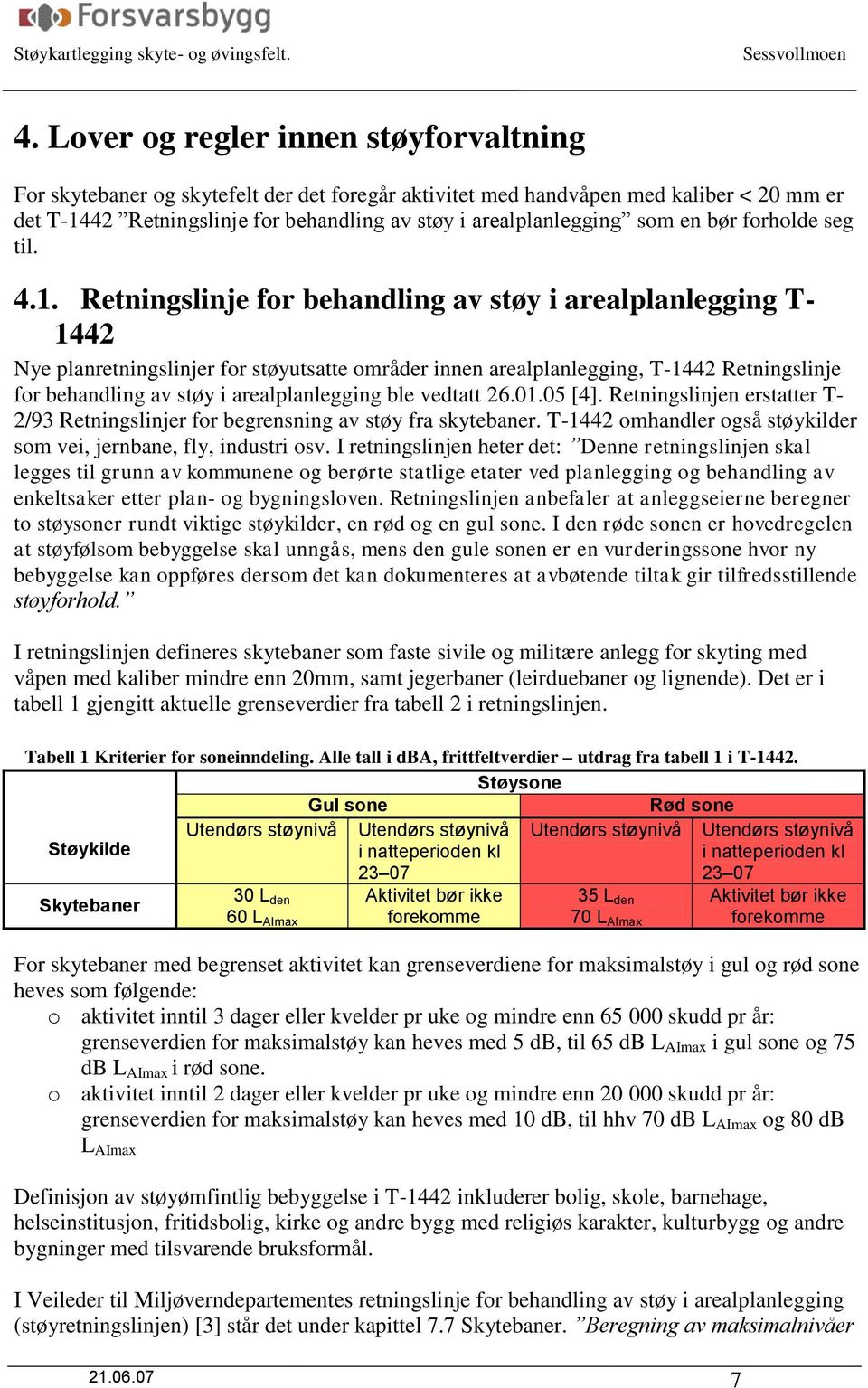 Retningslinje for behandling av støy i arealplanlegging T- 1442 Nye planretningslinjer for støyutsatte områder innen arealplanlegging, T-1442 Retningslinje for behandling av støy i arealplanlegging