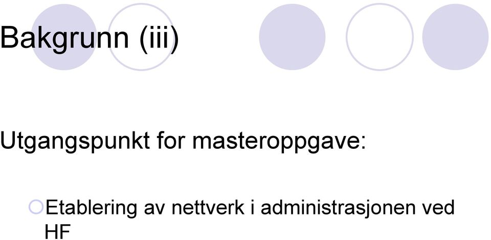 masteroppgave: