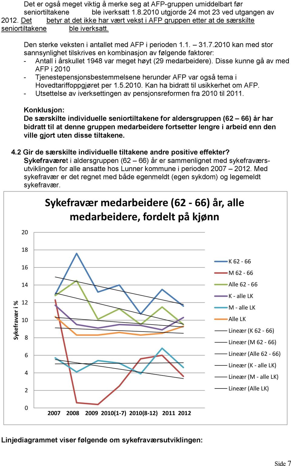 2010 kan med stor sannsynlighet tilskrives en kombinasjon av følgende faktorer: - Antall i årskullet 1948 var meget høyt (29 medarbeidere).