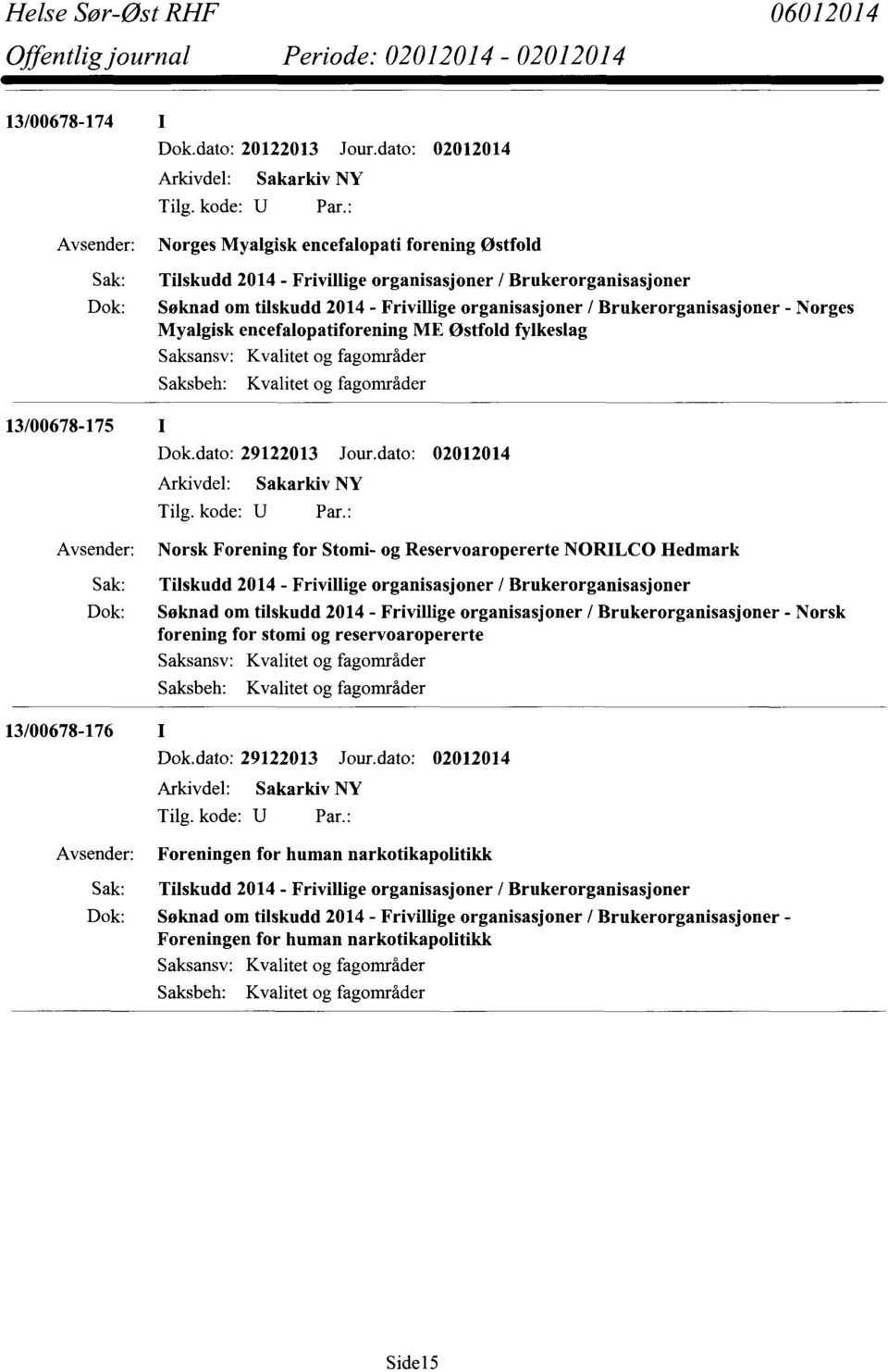 fylkeslag Saksansv: 13/00678-175 I Dok.dato: 29122013 Jour.