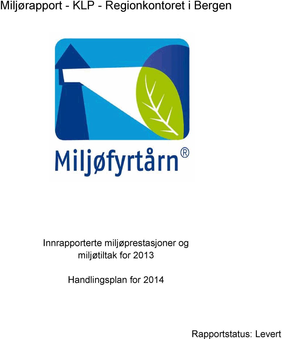 miljøprestasjoner og miljøtiltak