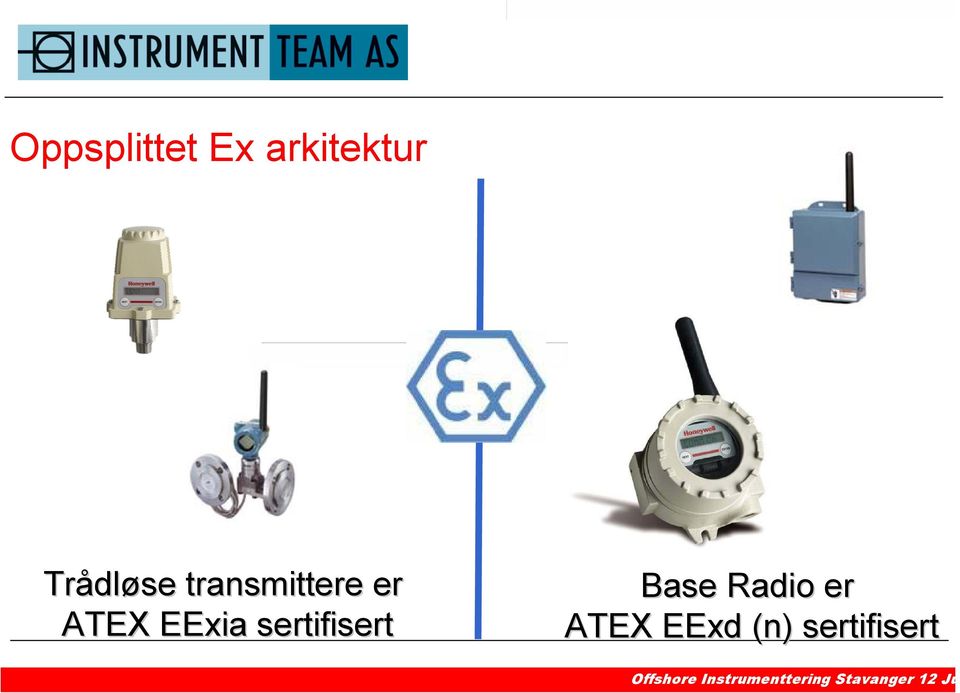 ATEX EExia sertifisert Base