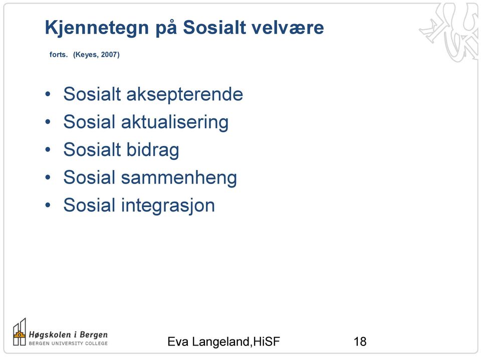 aktualisering Sosialt bidrag Sosial