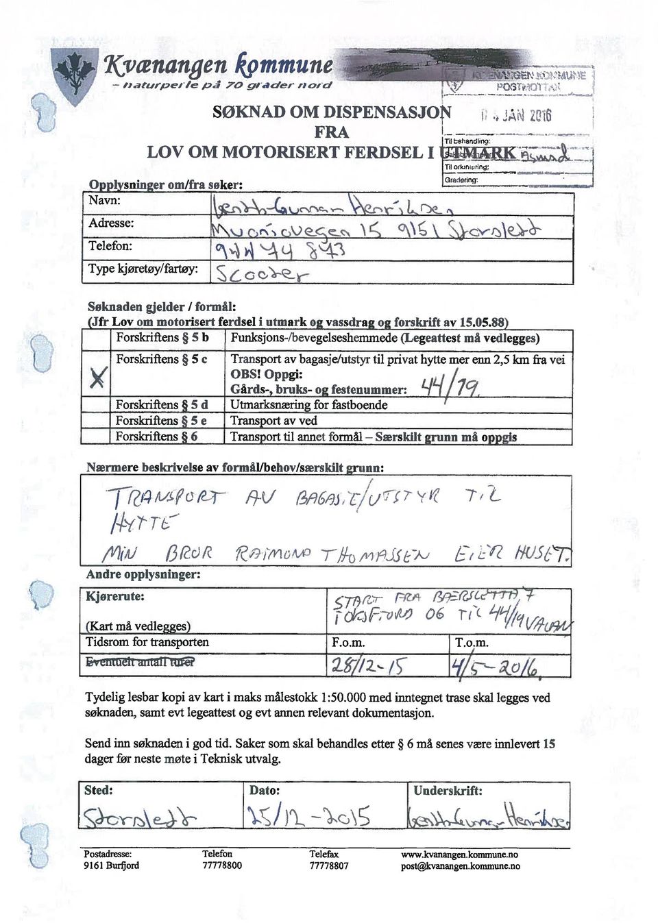 Lov om motorisert ferdsel i utmark og vassdrag og forskrift av 15.05.