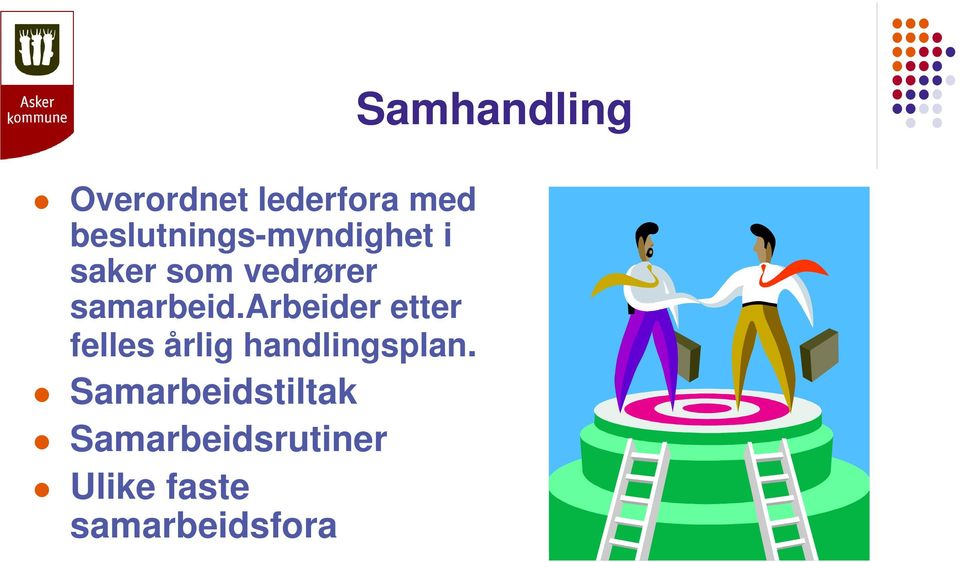 arbeider etter felles årlig handlingsplan.