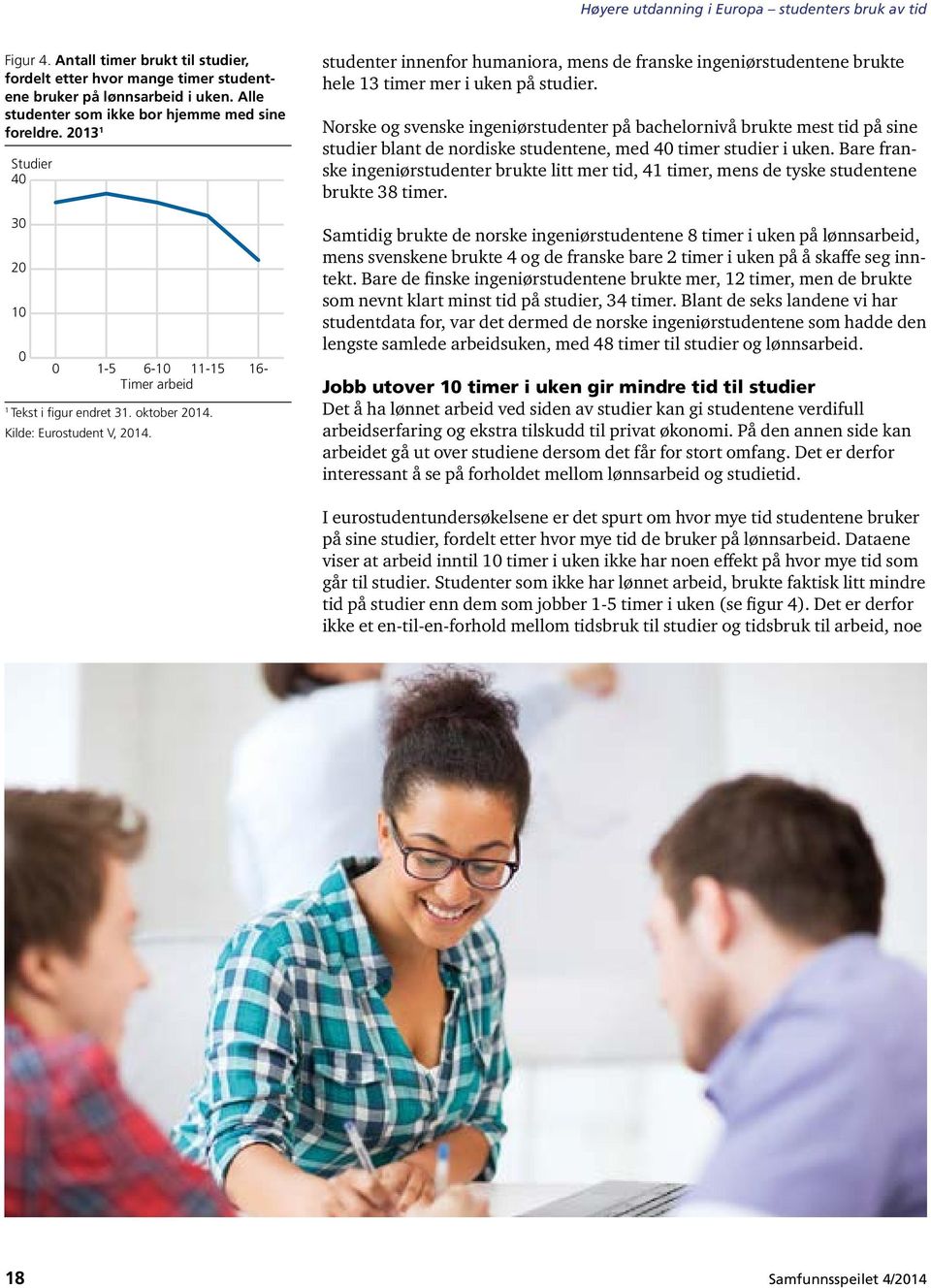 Norske og svenske ingeniørstudenter på bachelornivå brukte mest tid på sine studier blant de nordiske studentene, med 40 timer studier i uken.