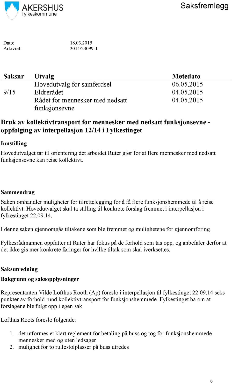 2015 Rådet for mennesker med nedsatt funksjonsevne 04.05.