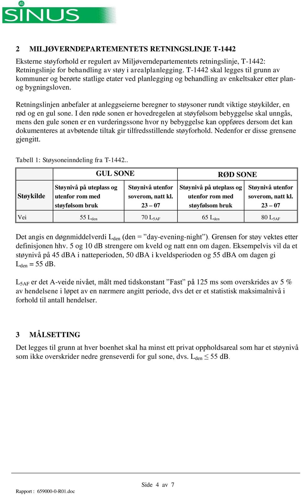 Retningslinjen anbefaler at anleggseierne beregner to støysoner rundt viktige støykilder, en rød og en gul sone.