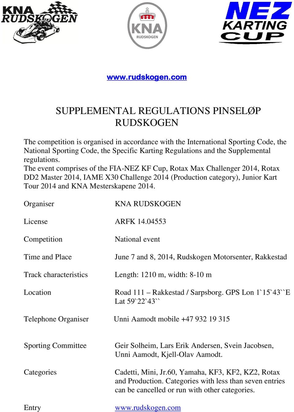 Supplemental regulations.