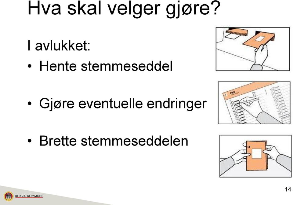 stemmeseddel Gjøre