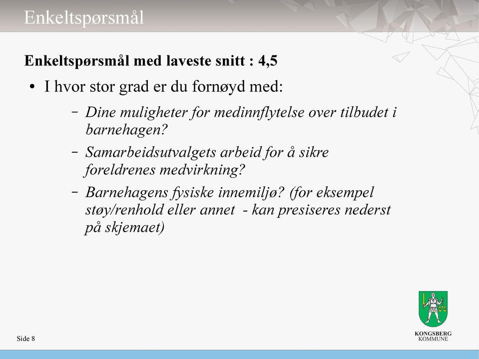 Samarbeidsutvalgets arbeid for å sikre foreldrenes medvirkning?