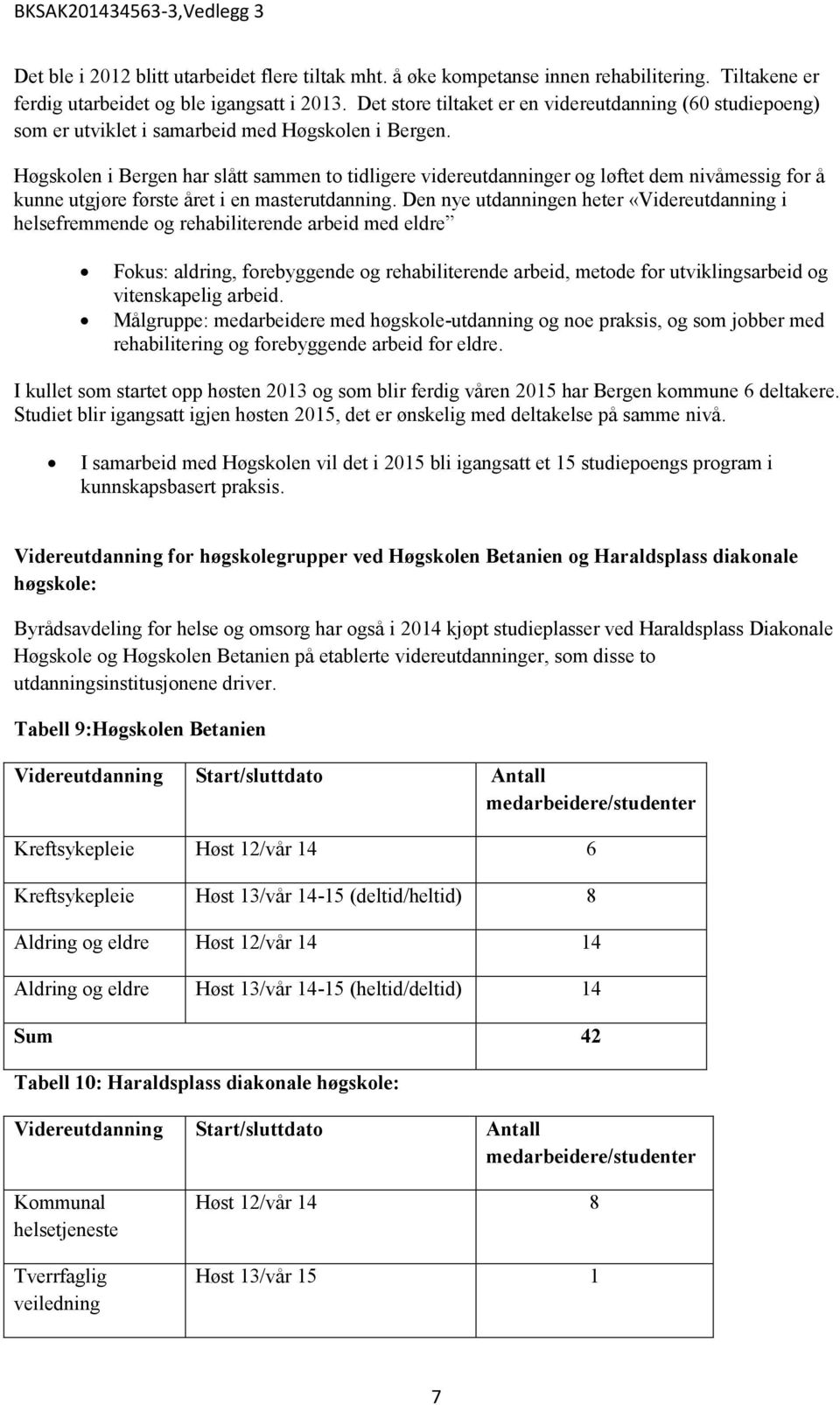 Høgskolen i Bergen har slått sammen to tidligere videreutdanninger og løftet dem nivåmessig for å kunne utgjøre første året i en masterutdanning.