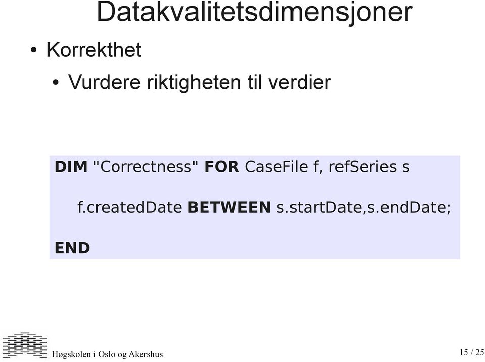 CaseFile f, refseries s END f.