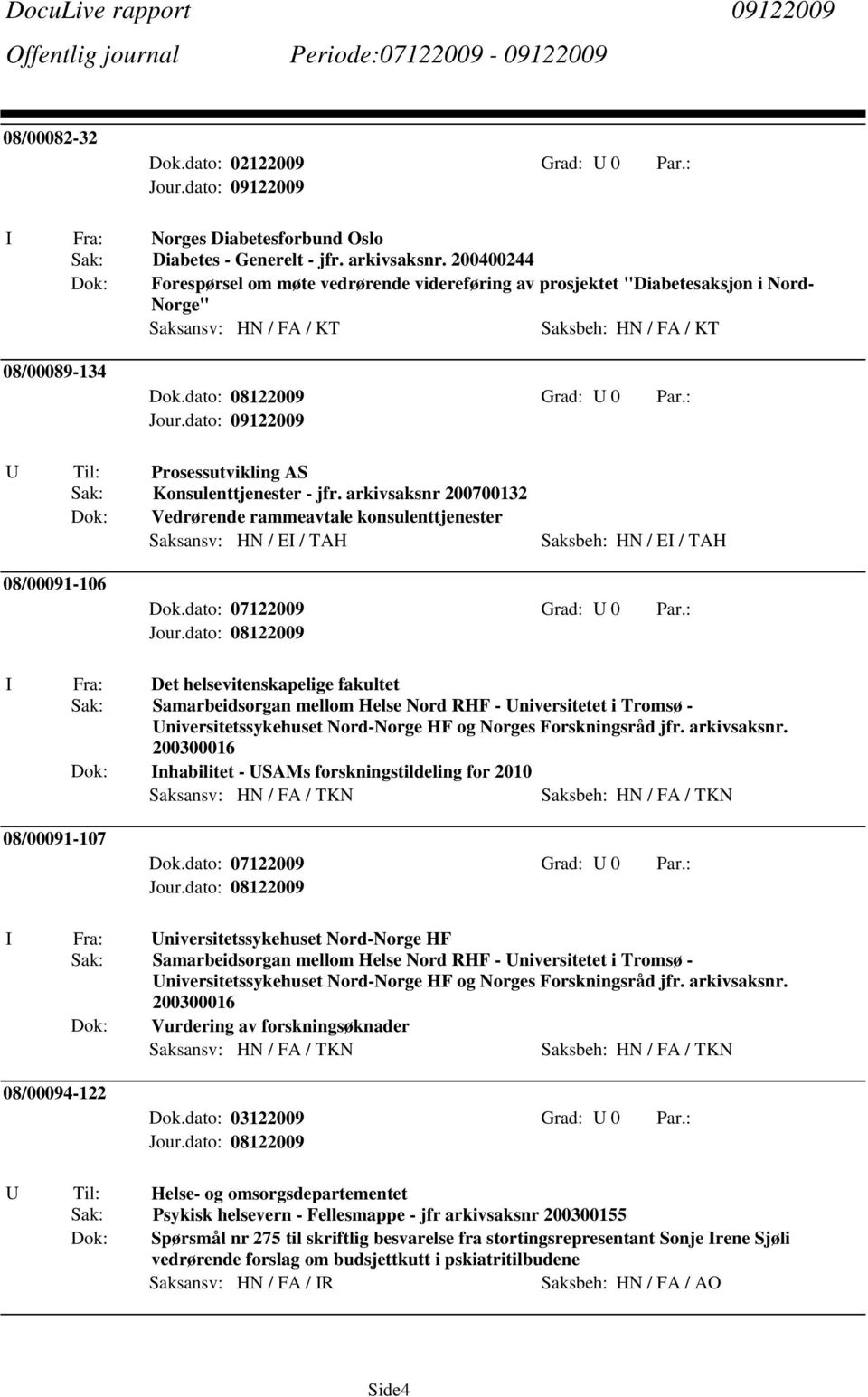 : U Til: Prosessutvikling AS Konsulenttjenester - jfr.