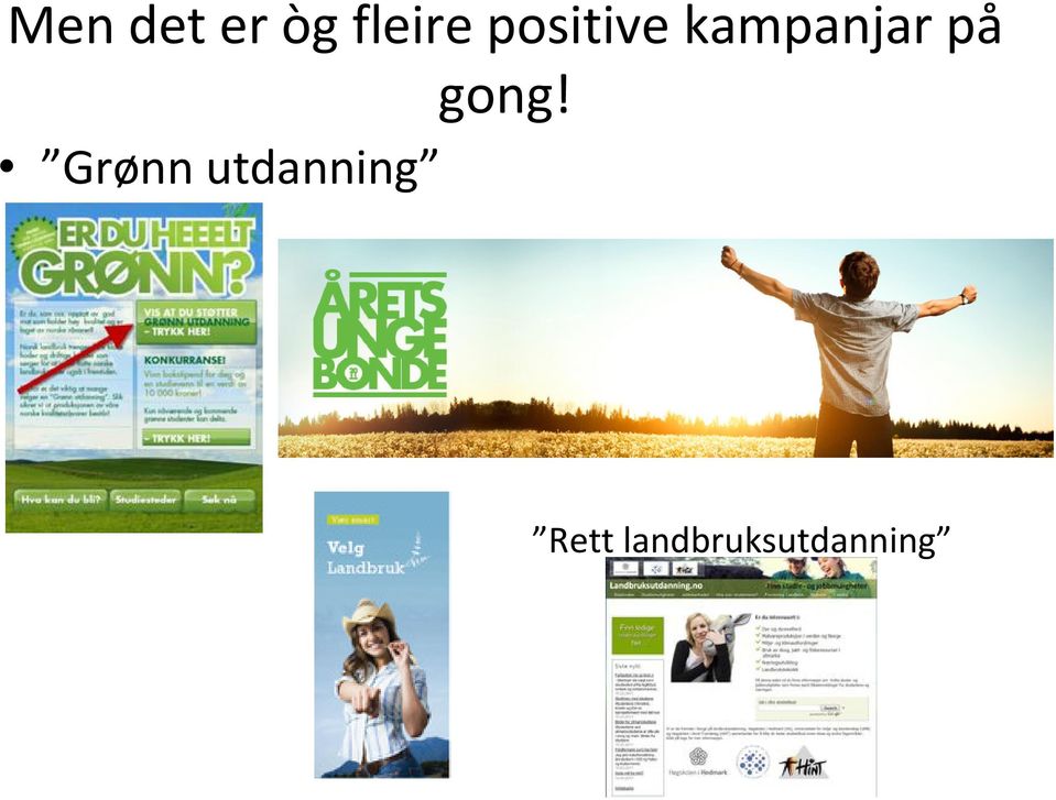 gong! Grønn utdanning