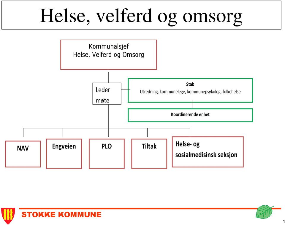 kommunepsykolog, folkehelse Koordinerende enhet NAV