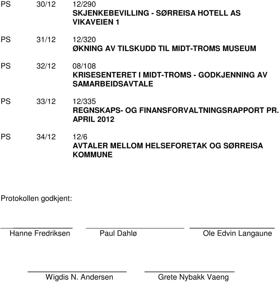 12/335 REGNSKAPS- OG FINANSFORVALTNINGSRAPPORT PR.