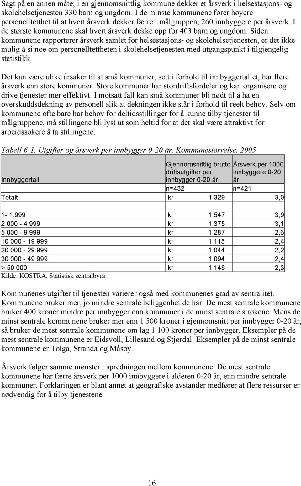 I de største kommunene skal hvert årsverk dekke opp for 403 barn og ungdom.