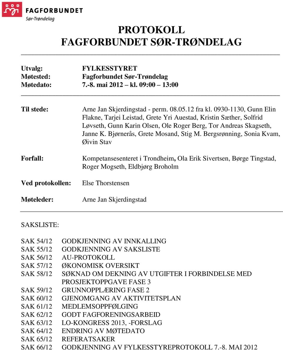 0930-1130, Gunn Elin Flakne, Tarjei Leistad, Grete Yri Auestad, Kristin Sæther, Solfrid Løvseth, Gunn Karin Olsen, Ole Roger Berg, Tor Andreas Skagseth, Janne K. Bjørnerås, Grete Mosand, Stig M.