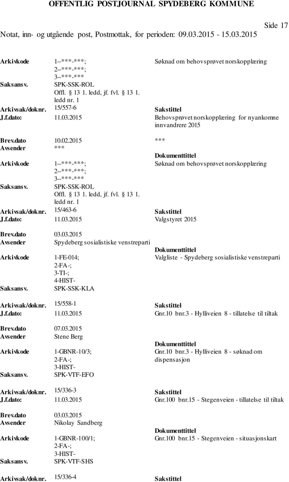 2015 Valgstyret 2015 Søknad om behovsprøvet norskopplæring Brev.dato 03.