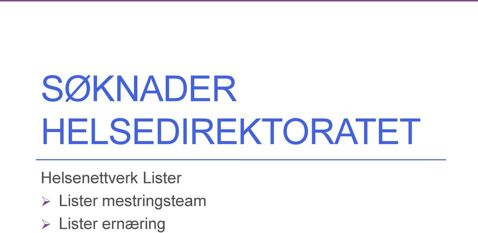 Helsenettverk Lister