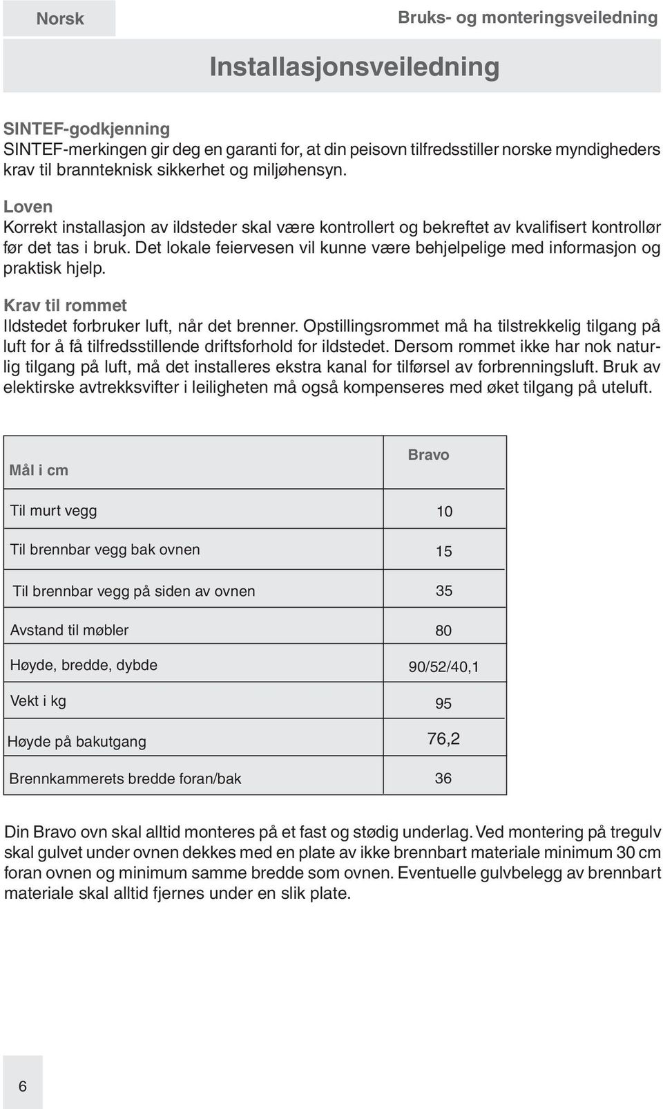 Det lokale feiervesen vil kunne være behjelpelige med informasjon og praktisk hjelp. Krav til rommet Ildstedet forbruker luft, når det brenner.