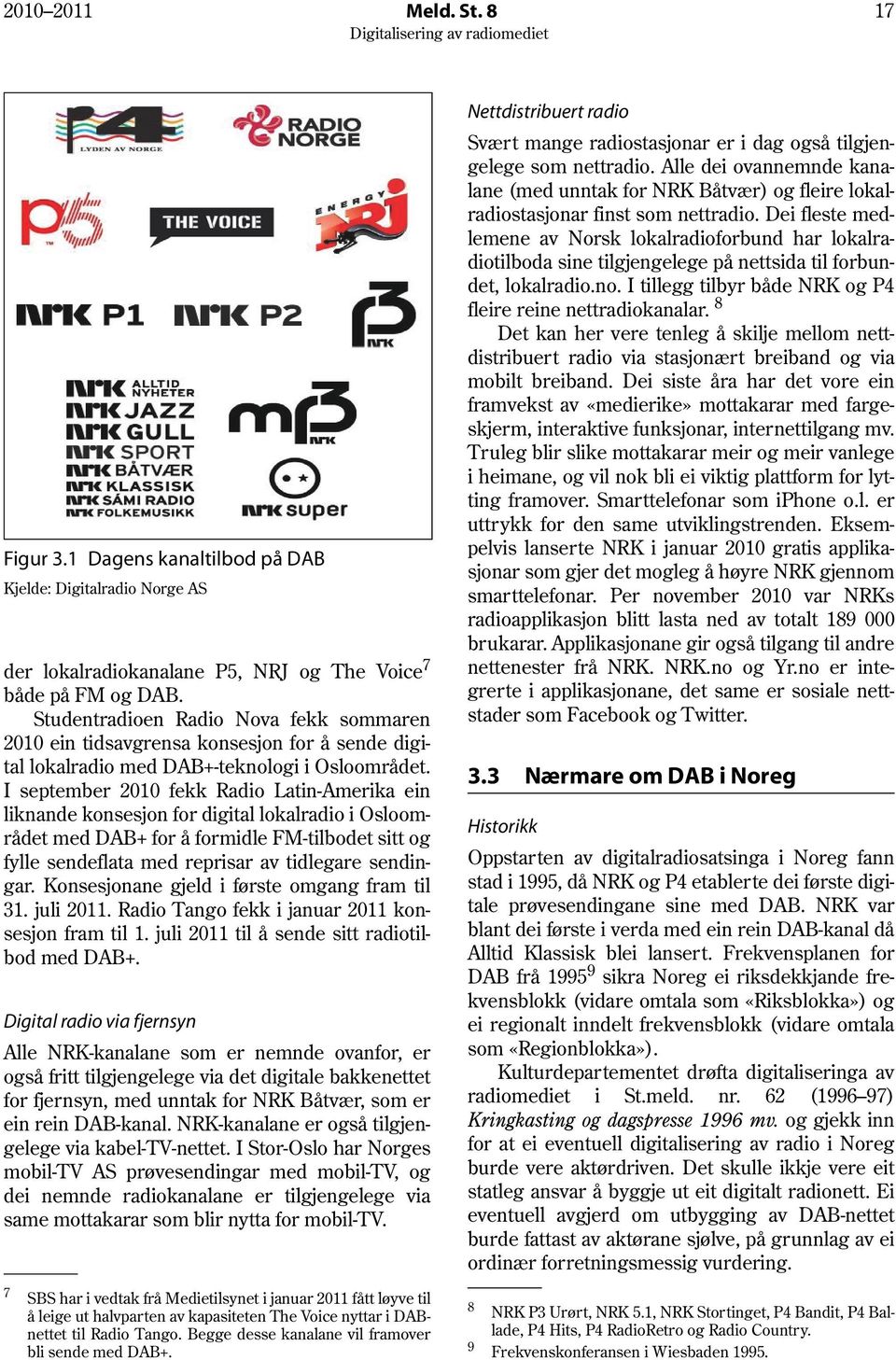 I september 2010 fekk Radio Latin-Amerika ein liknande konsesjon for digital lokalradio i Osloområdet med DAB+ for å formidle FM-tilbodet sitt og fylle sendeflata med reprisar av tidlegare sendingar.