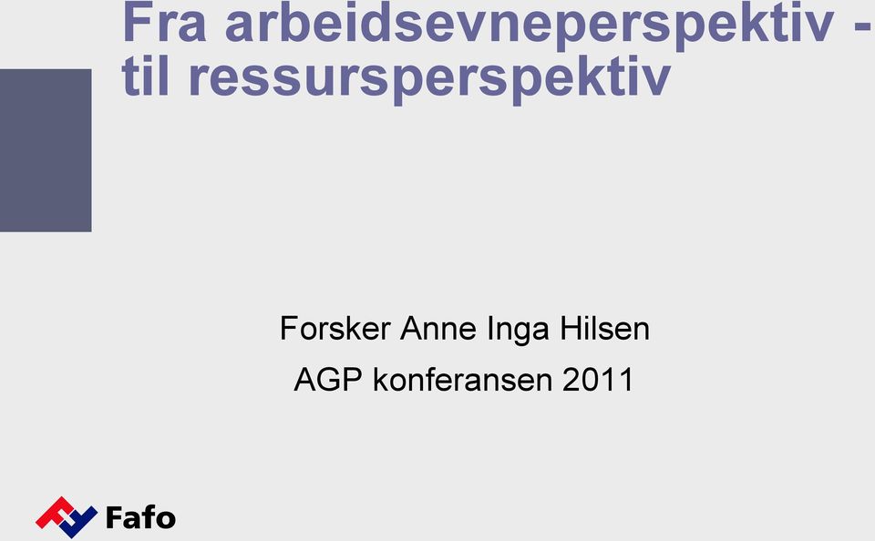 til ressursperspektiv