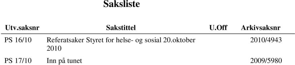 Styret for helse- og sosial 20.