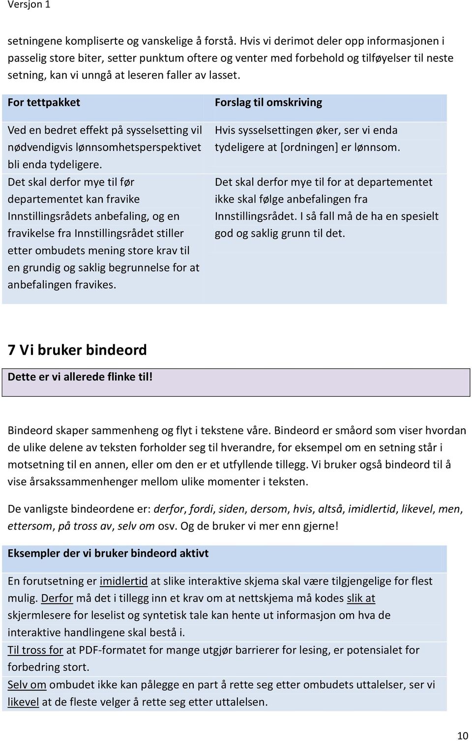 For tettpakket Ved en bedret effekt på sysselsetting vil nødvendigvis lønnsomhetsperspektivet bli enda tydeligere.