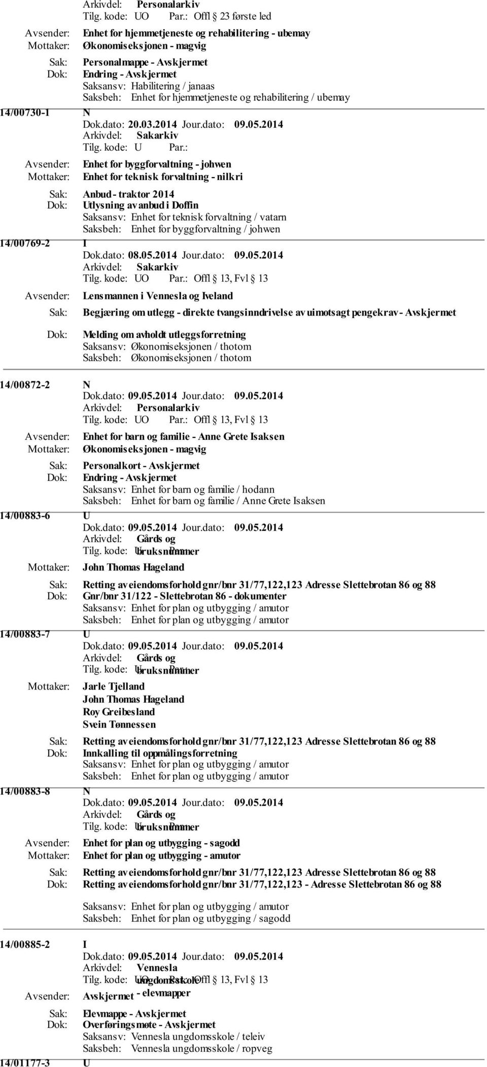 2014 Enhet for byggforvaltning - johwen Enhet for teknisk forvaltning - nilkri Anbud - traktor 2014 tlysning av anbud i Doffin Saksansv: Enhet for teknisk forvaltning / vatarn Saksbeh: Enhet for