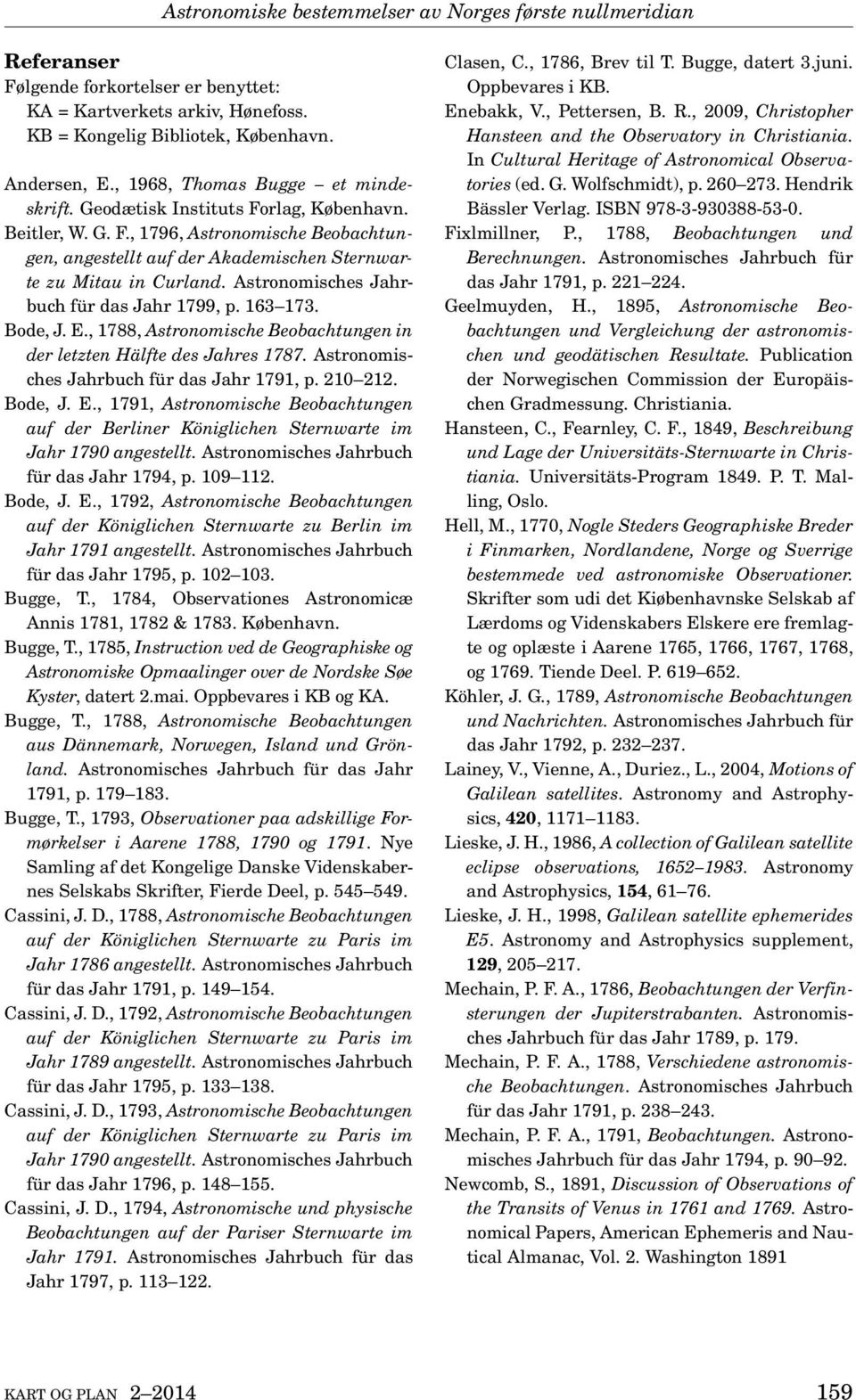 Astronomisches Jahrbuch für das Jahr 1799, p. 163 173. Bode, J. E., 1788, Astronomische Beobachtungen in der letzten Hälfte des Jahres 1787. Astronomisches Jahrbuch für das Jahr 1791, p. 210 212.
