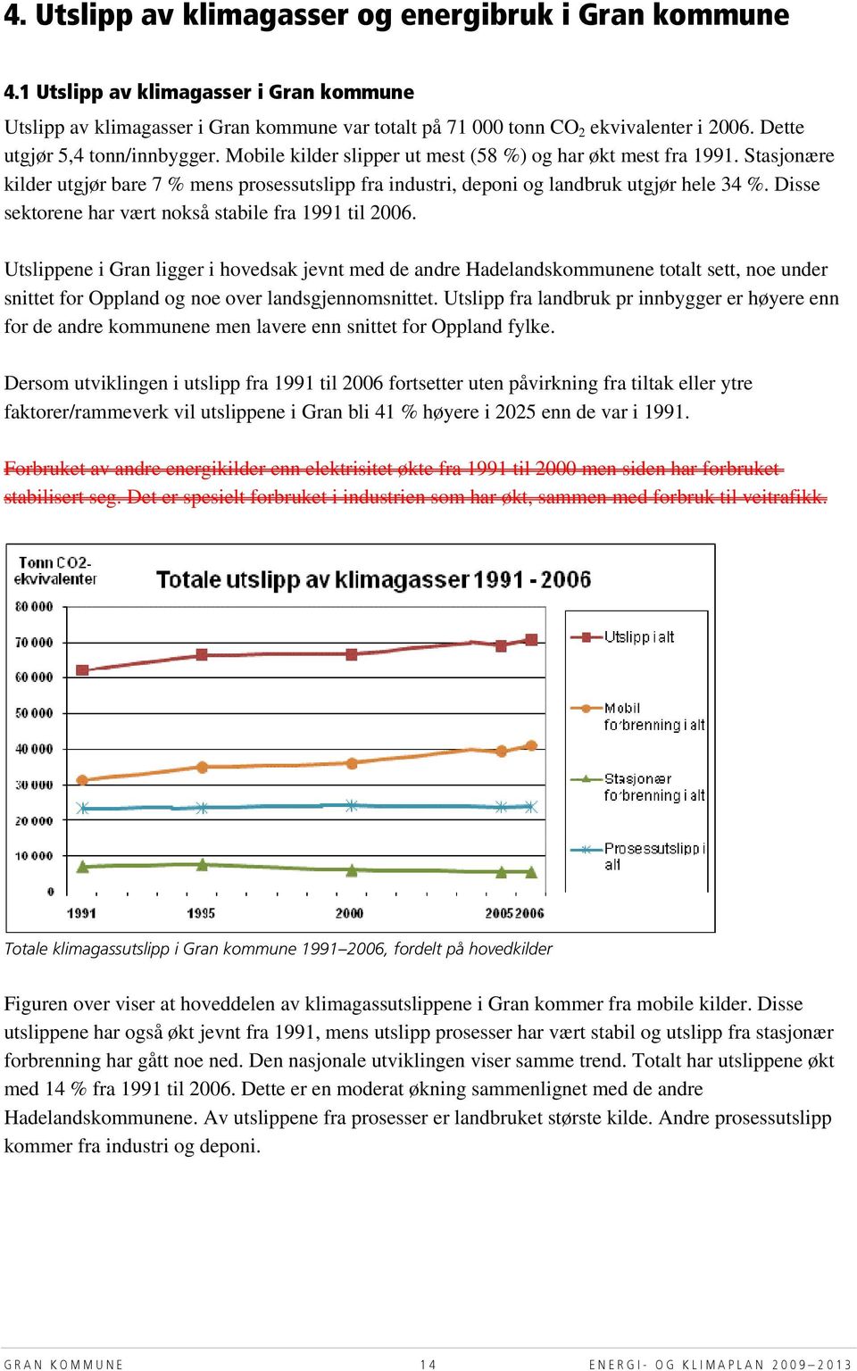 Disse sektorene har vært nokså stabile fra 1991 til 2006.