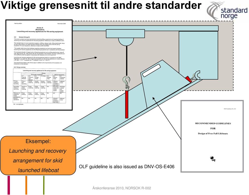 recovery arrangement for skid launched