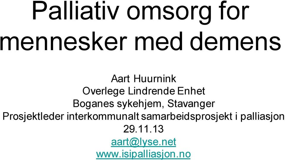 Stavanger Prosjektleder interkommunalt