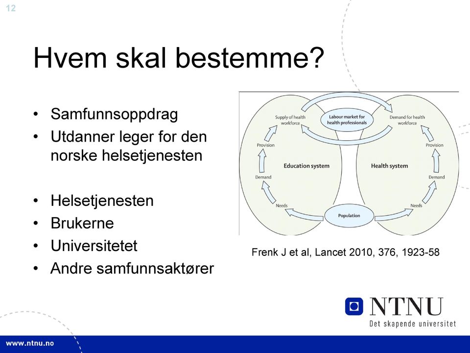 helsetjenesten Helsetjenesten Brukerne