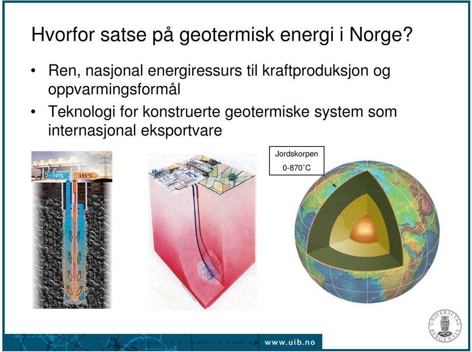 oppvarmingsformål Teknologi for konstruerte