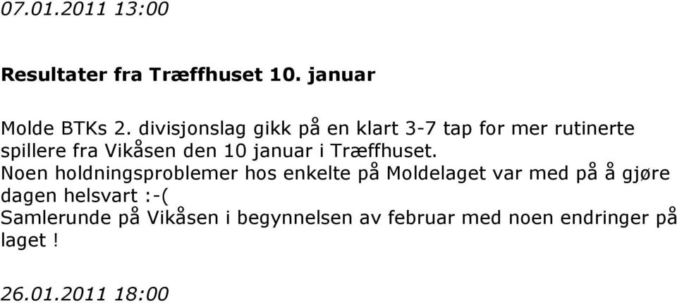 januar i Træffhuset.